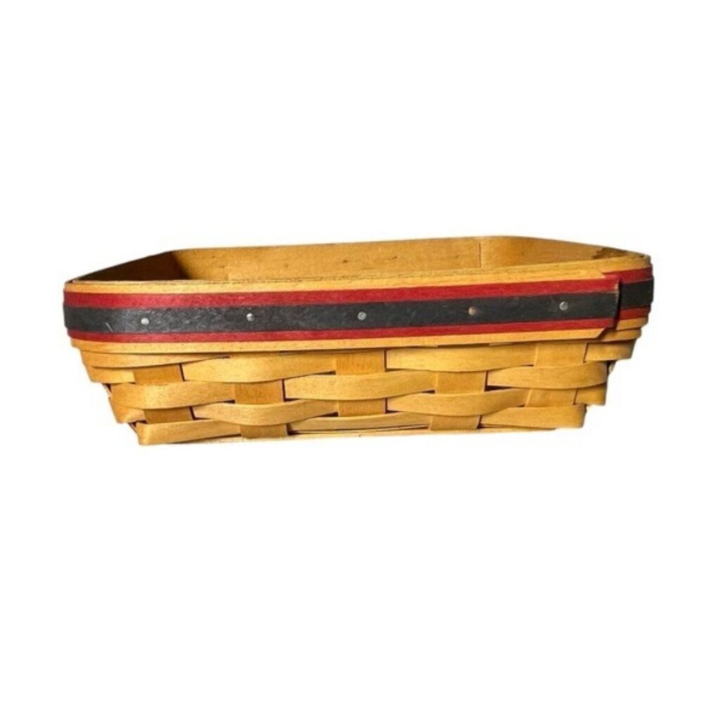 Longaberger Picnic Pal Square Basket 1998 | 9.75" X 9.50" + 2 Liners